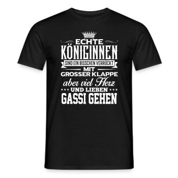 GASSI-GEHEN - lieben - Männer T-Shirt - Schwarz - Vorne - AI Model Male 178 light (178cm)