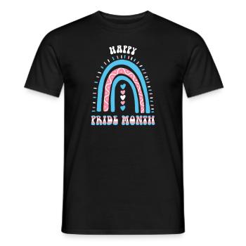 Happy Pride Month Trans Boho Regenbogen - Männer T-Shirt - Schwarz - Vorne - AI Model Male 178 light (178cm)