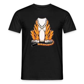 Costume de tigre sans tête Halloween - T-shirt homme - noir - Devant - AI Model Male 178 light (178cm)
