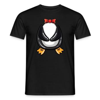 Penguin Costume Halloween - Men's T-Shirt - black - Front - AI Model Male 178 light (178cm)