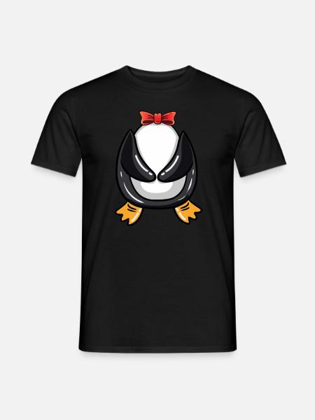 Penguin Costume Halloween - Men's T-Shirt - black