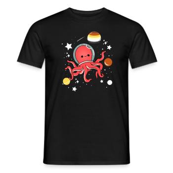 Oktopus Astronaut Gay Bear Pride - Männer T-Shirt - Schwarz - Vorne - AI Model Male 178 light (178cm)