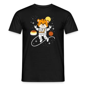 Tiger Astronaut Gay Bear Pride - Männer T-Shirt - Schwarz - Vorne - AI Model Male 178 light (178cm)