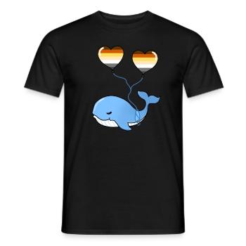 Wal Herzballon Gay Bear - Männer T-Shirt - Schwarz - Vorne - AI Model Male 178 light (178cm)
