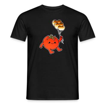 Tomato Balloon Gay Bear Pride - T-shirt homme - noir - Devant - AI Model Male 178 light (178cm)