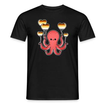 Oktopus Ballon Gay Bear Pride - Männer T-Shirt - Schwarz - Vorne - AI Model Male 178 light (178cm)