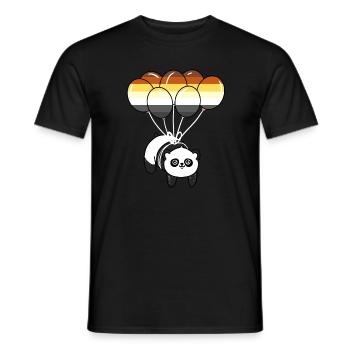 Panda Ballon Gay Bear Pride - Männer T-Shirt - Schwarz - Vorne - AI Model Male 178 light (178cm)