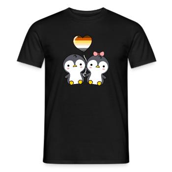 Pinguin-Paar Gay Bear Pride - Männer T-Shirt - Schwarz - Vorne - AI Model Male 178 light (178cm)