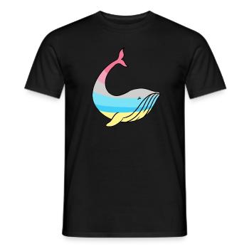 Fierté De Whale Genderflux - T-shirt homme - noir - Devant - AI Model Male 178 light (178cm)