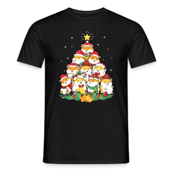 Christmas Santa Claus Gifts - Men's T-Shirt - black - Front - AI Model Male 178 light (178cm)