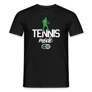 Joueur de tennis Mode Club de tennis Entraîneur de tennis - T-shirt homme - noir - Devant - AI Model Male 178 light (178cm)