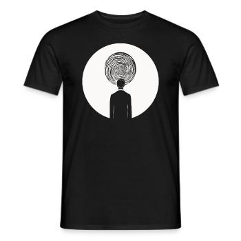 Mystic Spiral - Men's T-Shirt - black - Front - AI Model Male 178 light (178cm)
