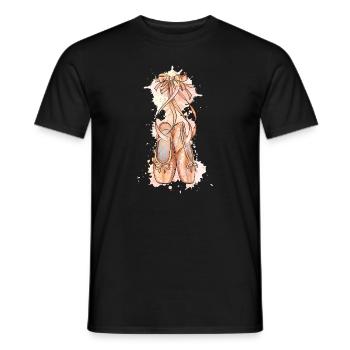 Ballet Dancer Gift Ballerina Ballet Dancer - Men's T-Shirt - black - Front - AI Model Male 178 light (178cm)