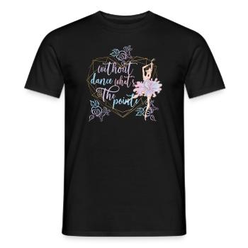 Ballet dancer ballerina ballet dance dancer - Men's T-Shirt - black - Front - AI Model Male 178 light (178cm)