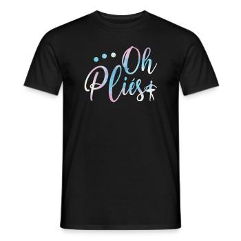Danseuse de ballet ballerine danseuse de ballet - T-shirt homme - noir - Devant - AI Model Male 178 light (178cm)