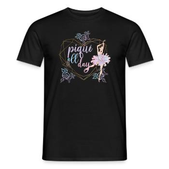Danseuse de ballet ballerine danseuse de ballet - T-shirt homme - noir - Devant - AI Model Male 178 light (178cm)
