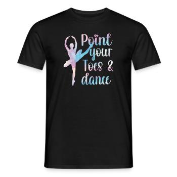 ballet dancer ballerina ballet dance ballerina - Men's T-Shirt - black - Front - AI Model Male 178 light (178cm)