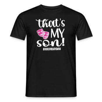Theater Mom A Theater Actor's Mom - Men's T-Shirt - black - Front - AI Model Male 178 light (178cm)
