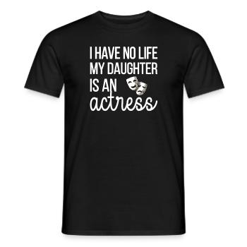 Theater Mama Of a Theater Actress Mother - Men's T-Shirt - black - Front - AI Model Male 178 light (178cm)