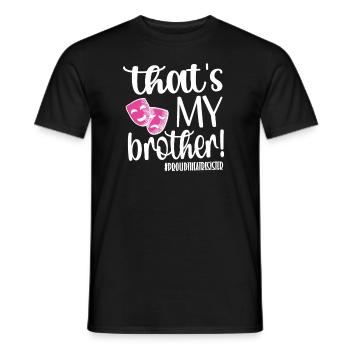 Theater Sister Theater Actor Sister - Men's T-Shirt - black - Front - AI Model Male 178 light (178cm)