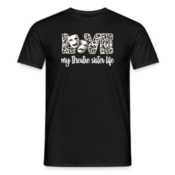 Theatre Sister La soeur d'un acteur - T-shirt homme - noir - Devant - AI Model Male 178 light (178cm)