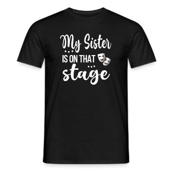Fier Théâtre Sœur Actrice Sœur - T-shirt homme - noir - Devant - AI Model Male 178 light (178cm)