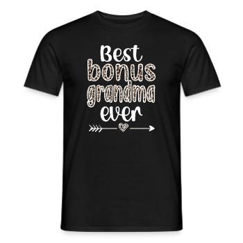 Meilleur bonus Grand-mère fière beau-mère cadeau - T-shirt homme - noir - Devant - AI Model Male 178 light (178cm)