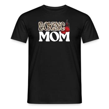 Cadeau de maman de boxe Maman de boxe fière de Boxer Mama - T-shirt homme - noir - Devant - AI Model Male 178 light (178cm)