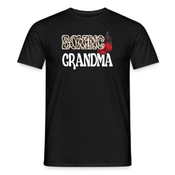 Boxoma Coffret Cadeau Grand-mère Fière Boxer Grand-mère - T-shirt homme - noir - Devant - AI Model Male 178 light (178cm)