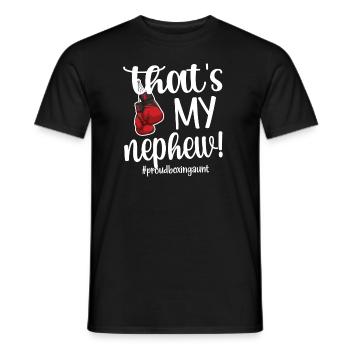 Boxing Aunt Gift Box Aunt By Boxer Proud Aunt - Men's T-Shirt - black - Front - AI Model Male 178 light (178cm)