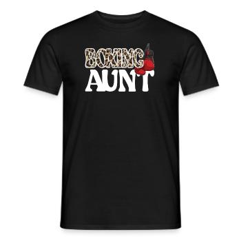 Boxe Tante Fière Boxe Tante Par Boxer Tante Cadeau - T-shirt homme - noir - Devant - AI Model Male 178 light (178cm)