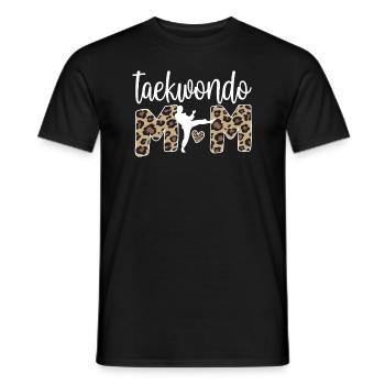 Taekwondo Mom Taekwondo Mother Taekwondo Fighter - Men's T-Shirt - black - Front - AI Model Male 178 light (178cm)