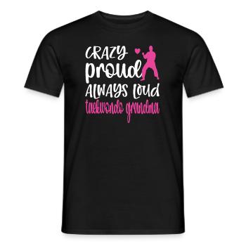 Taekwondo Grand-mère Fière Taekwondo Grand-mère Cadeau - T-shirt homme - noir - Devant - AI Model Male 178 light (178cm)