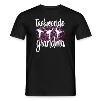 Taekwondo Grand-mère Fière Taekwondo Grand-mère Cadeau - T-shirt homme - noir - Devant - AI Model Male 178 light (178cm)