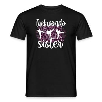 Proud Taekwondo Sister Taekwondo Sister - Men's T-Shirt - black - Front - AI Model Male 178 light (178cm)