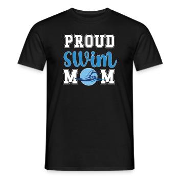 Natation Maman Cadeau Mère Nageuse Maman - T-shirt homme - noir - Devant - AI Model Male 178 light (178cm)