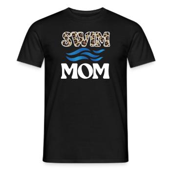 Schwimmmama Mutter Von Schwimmer Schwimm-Mama - Männer T-Shirt - Schwarz - Vorne - AI Model Male 178 light (178cm)