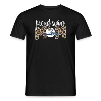 Schwimmmama Mutter Von Schwimmer Schwimm-Mama - Männer T-Shirt - Schwarz - Vorne - AI Model Male 178 light (178cm)