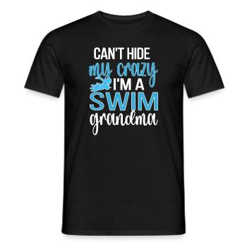 Meilleure natation Grand-mère Grand-mère Nageuse Grand-mère Natation Grand-mère - T-shirt homme - noir - Devant - AI Model Male 178 light (178cm)