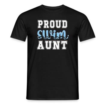 Best Swimming Aunt Aunt Swimmer Swimming Aunt - Men's T-Shirt - black - Front - AI Model Male 178 light (178cm)