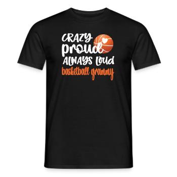 Grammy Grandma By Basketball Player Basketball Grammy - Men's T-Shirt - black - Front - AI Model Male 178 light (178cm)