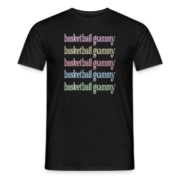 Grammy Grandma By Basketball Player Basketball Grammy - Men's T-Shirt - black - Front - AI Model Male 178 light (178cm)