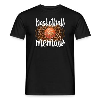Memaw Grandma Of Basketball Player Basketball Memaw - Men's T-Shirt - black - Front - AI Model Male 178 light (178cm)
