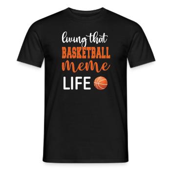 Meme Grandma Of Basketball Player Basketball Meme - Men's T-Shirt - black - Front - AI Model Male 178 light (178cm)