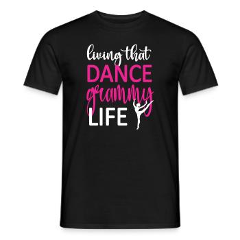 Proud Dance Grammy Grandma By Dancer Dance Grammy - Men's T-Shirt - black - Front - AI Model Male 178 light (178cm)