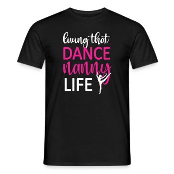 Fier danse nounou grand-mère de danseur danse nounou - T-shirt homme - noir - Devant - AI Model Male 178 light (178cm)