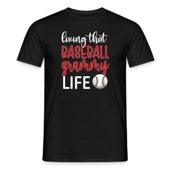 Grammy Oma Von Baseballspieler Baseball Grammy - Männer T-Shirt - Schwarz - Vorne - AI Model Male 178 light (178cm)