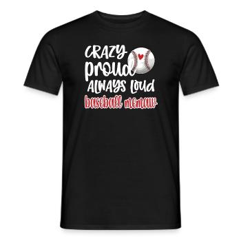 Memaw Grand-mère du joueur de baseball Baseball Memaw - T-shirt homme - noir - Devant - AI Model Male 178 light (178cm)