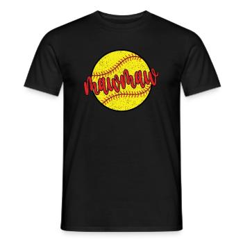 Mawmaw Oma Eines Softballspieler Softball Mawmaw - Männer T-Shirt - Schwarz - Vorne - AI Model Male 178 light (178cm)