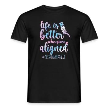 Chiropraktischer Assistent Von Chiropraktiker - Männer T-Shirt - Schwarz - Vorne - AI Model Male 178 light (178cm)